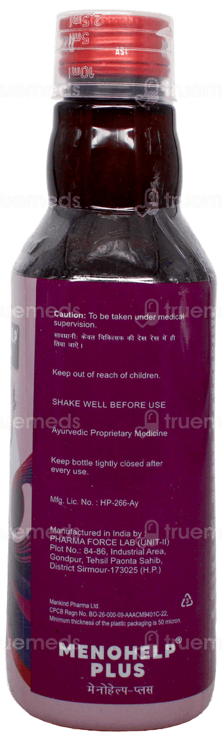 Menohelp Plus Sugar Free Syrup 200Ml